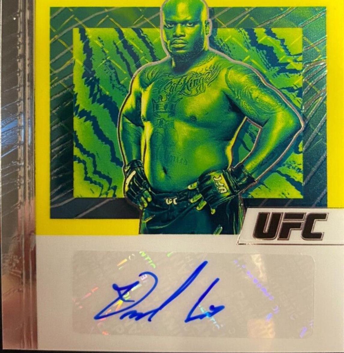 Derrick Lewis #FA-DLW Ufc Cards 2021 Panini Chronicles UFC Flux Auto