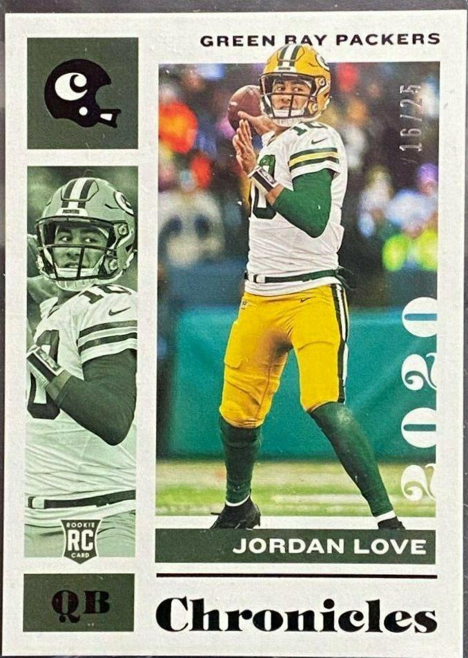 Jordan Love [Black] #38 Football Cards 2020 Panini Chronicles