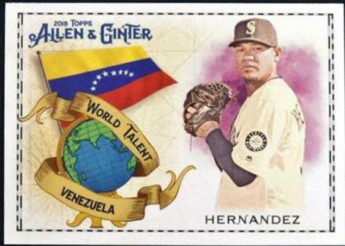 Felix Hernandez #WT-44 Baseball Cards 2018 Topps Allen & Ginter World Talent