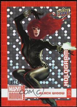 Black Widow [Hologram] #39 Marvel 2020 Upper Deck Annual