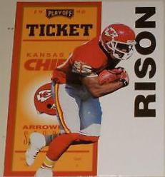 Andre Rison [Gold] #40 Football Cards 1998 Playoff Contenders Ticket