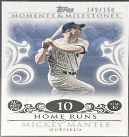 Mickey Mantle [Home Run 30] #5 Baseball Cards 2008 Topps Moments & Milestones