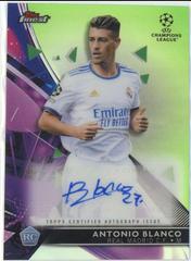 Antonio Blanco [Green] #BA-AB Soccer Cards 2021 Topps Finest UEFA Champions League Autographs Prices