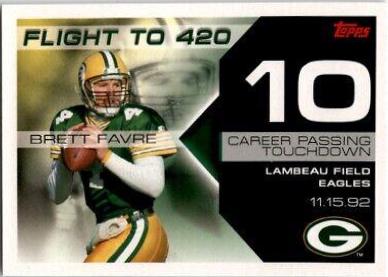 Brett Favre #BF-10 Football Cards 2007 Topps Brett Favre Collection