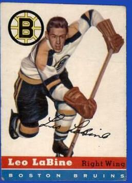 Leo Labine #19 Hockey Cards 1954 Topps