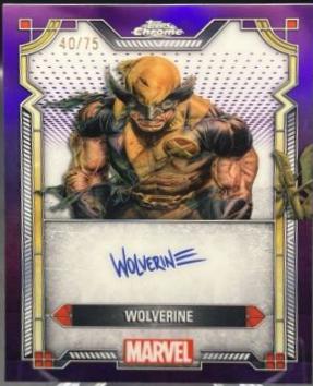 Wolverine #MI-2 Marvel 2024 Topps Chrome Character Autograph