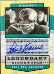 Paul Krause #LS-PK Football Cards 2004 Upper Deck Legends Legendary Signatures