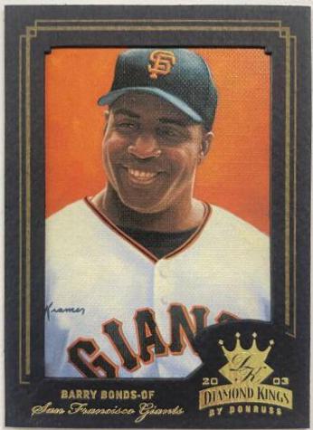 Barry Bonds #140 Baseball Cards 2003 Donruss Diamond Kings