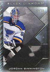 Jordan Binnington [Pure Black] #BDB-BI Hockey Cards 2021 Upper Deck Black Diamond Prices