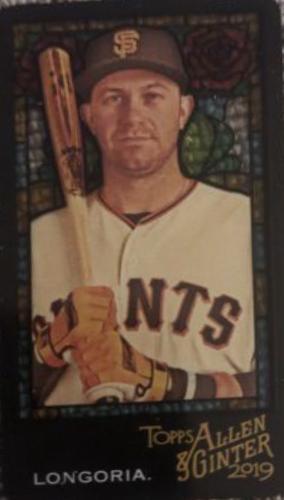 Evan Longoria [Mini Stained Glass] #55 Baseball Cards 2019 Topps Allen & Ginter