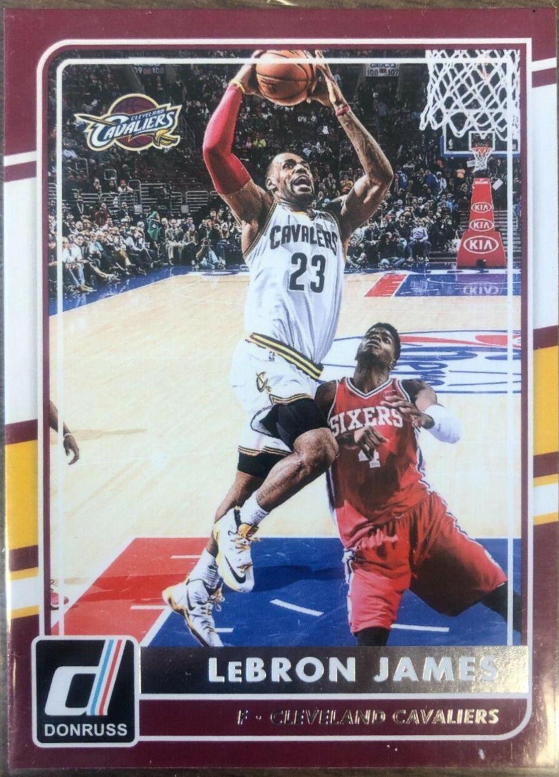 LeBron James #144 Basketball Cards 2015 Panini Donruss