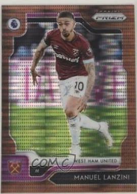 Manuel Lanzini [Breakaway Prizm Bronze] #10 Soccer Cards 2019 Panini Prizm Premier League