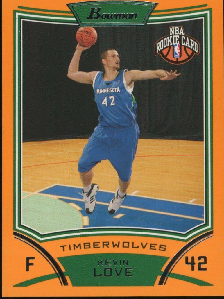 Kevin Love [Orange] #115 Basketball Cards 2008 Bowman