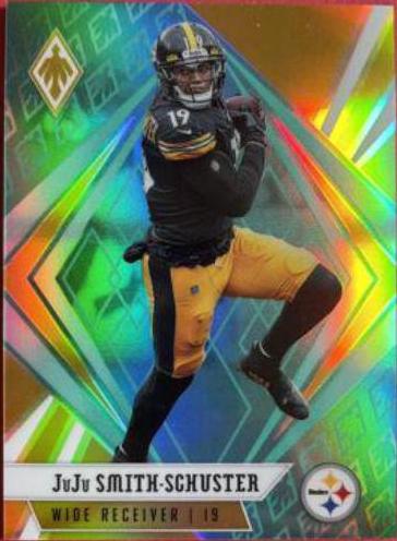 JuJu Smith Schuster [Teal] #1 Football Cards 2020 Panini Phoenix