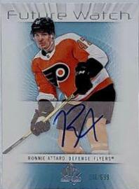 Ronnie Attard #RFWA-RA Hockey Cards 2022 SP Authentic 2012-13 Retro Future Watch Autographs