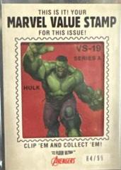 Hulk #VS-19 Marvel 2022 Ultra Avengers Value Stamp Relics Prices