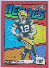 Aaron Rodgers [Red] #H-1 Football Cards 2022 Panini Prestige Heroes Prices