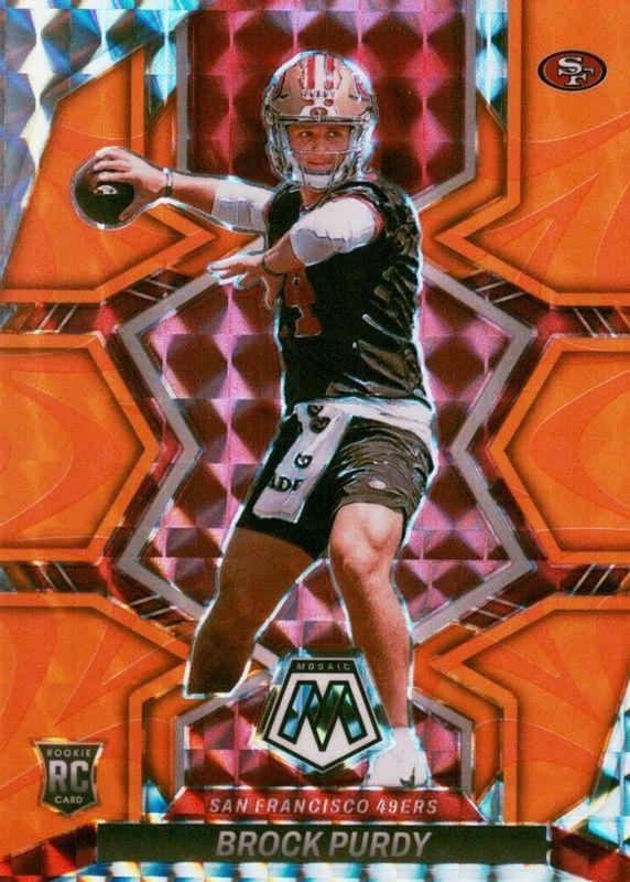 2022 mosaic Brock Purdy sold orange reactive