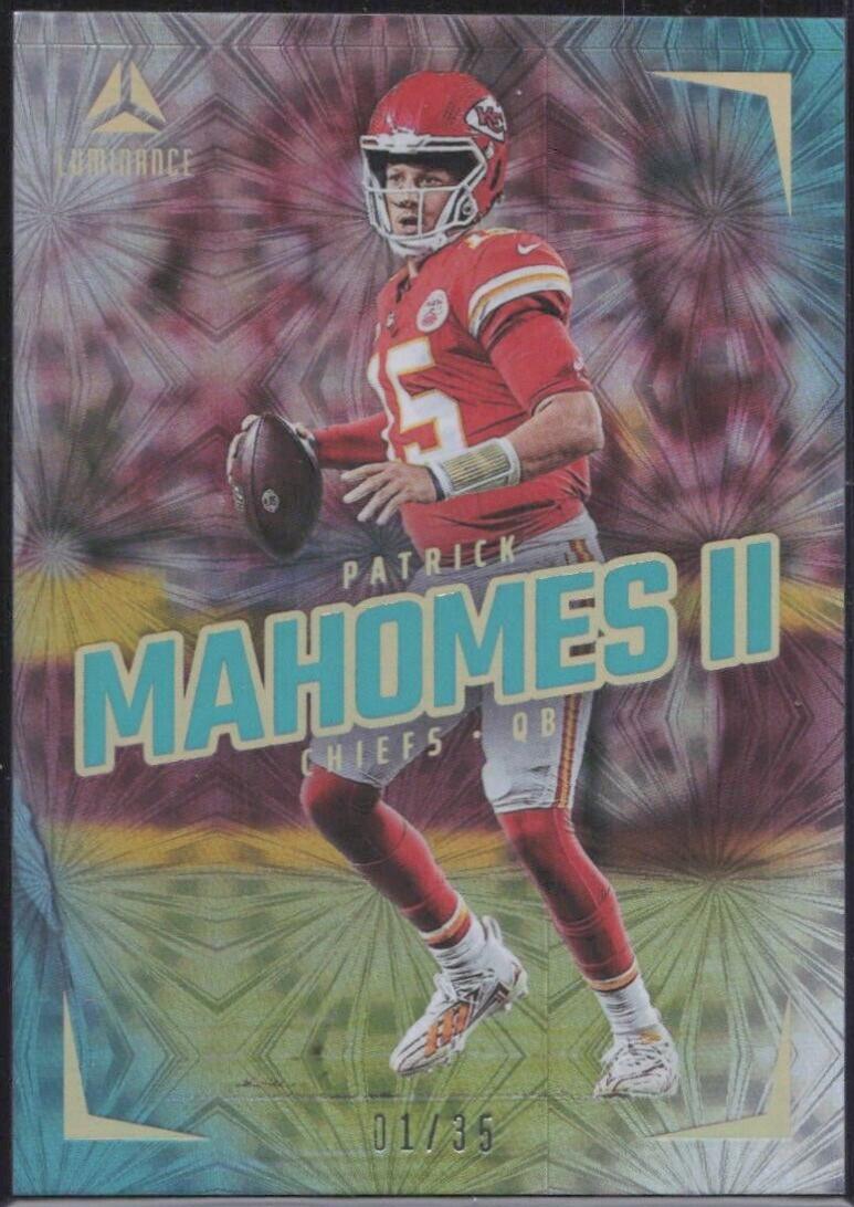 Patrick Mahomes II [Teal] 32 Prices 2024 Panini Luminance Football