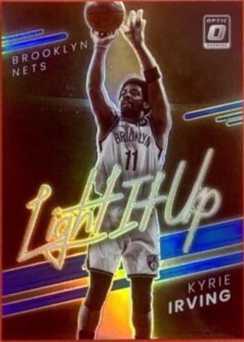 Kyrie Irving [Blue] #1 Basketball Cards 2021 Panini Donruss Optic Light It Up