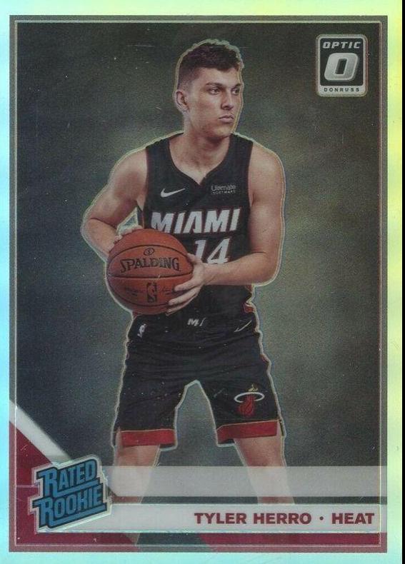 Tyler Herro 2019 Optic Silver Holo Rated Rookie Prizm PSA popular 9! Miami Heat