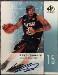 Kawhi Leonard 2011 SP Authentic Rookie #27 PSA on sale 10