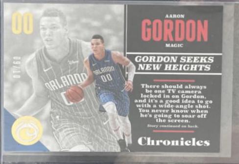 Aaron Gordon [Gold] #27 Basketball Cards 2017 Panini Chronicles