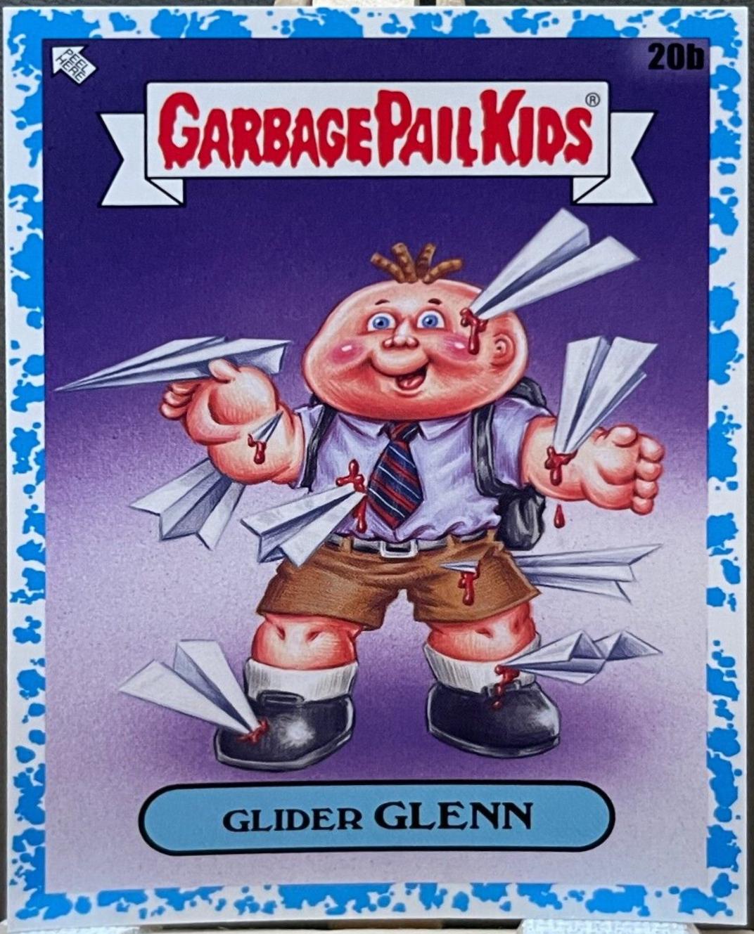 Glider GLENN [Blue] #20b Garbage Pail Kids Late To School