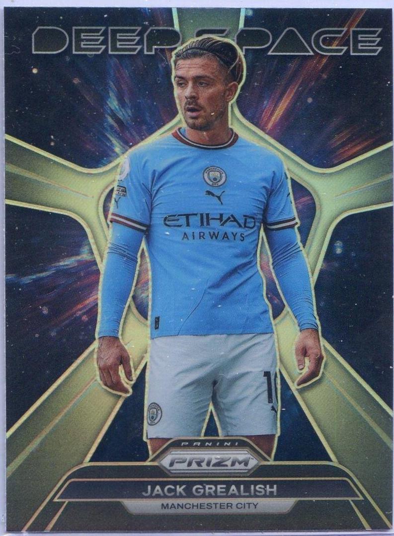 Jack Grealish #20 Soccer Cards 2022 Panini Prizm Premier League Deep Space