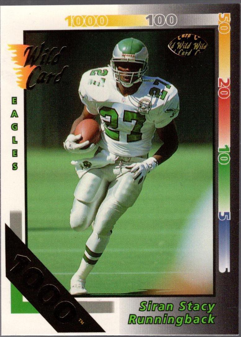Siran Stacy [1000 Stripe] #355 Prices | 1992 Wild Card | Football Cards