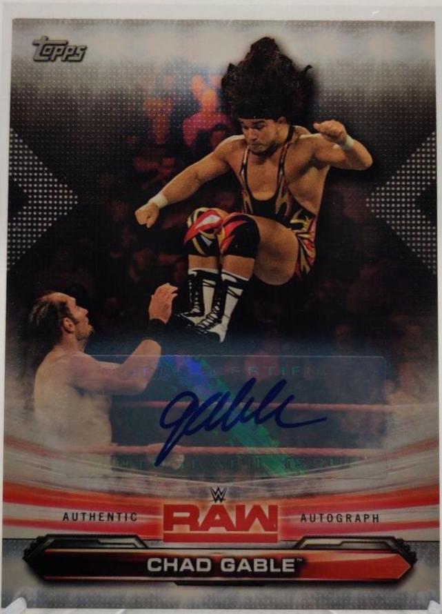 Chad Gable [Autograph] #16 Wrestling Cards 2019 Topps WWE RAW