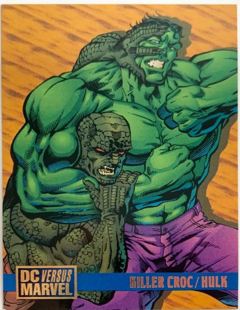 Killer Croc / Hulk #76 1995 Fleer DC vs Marvel