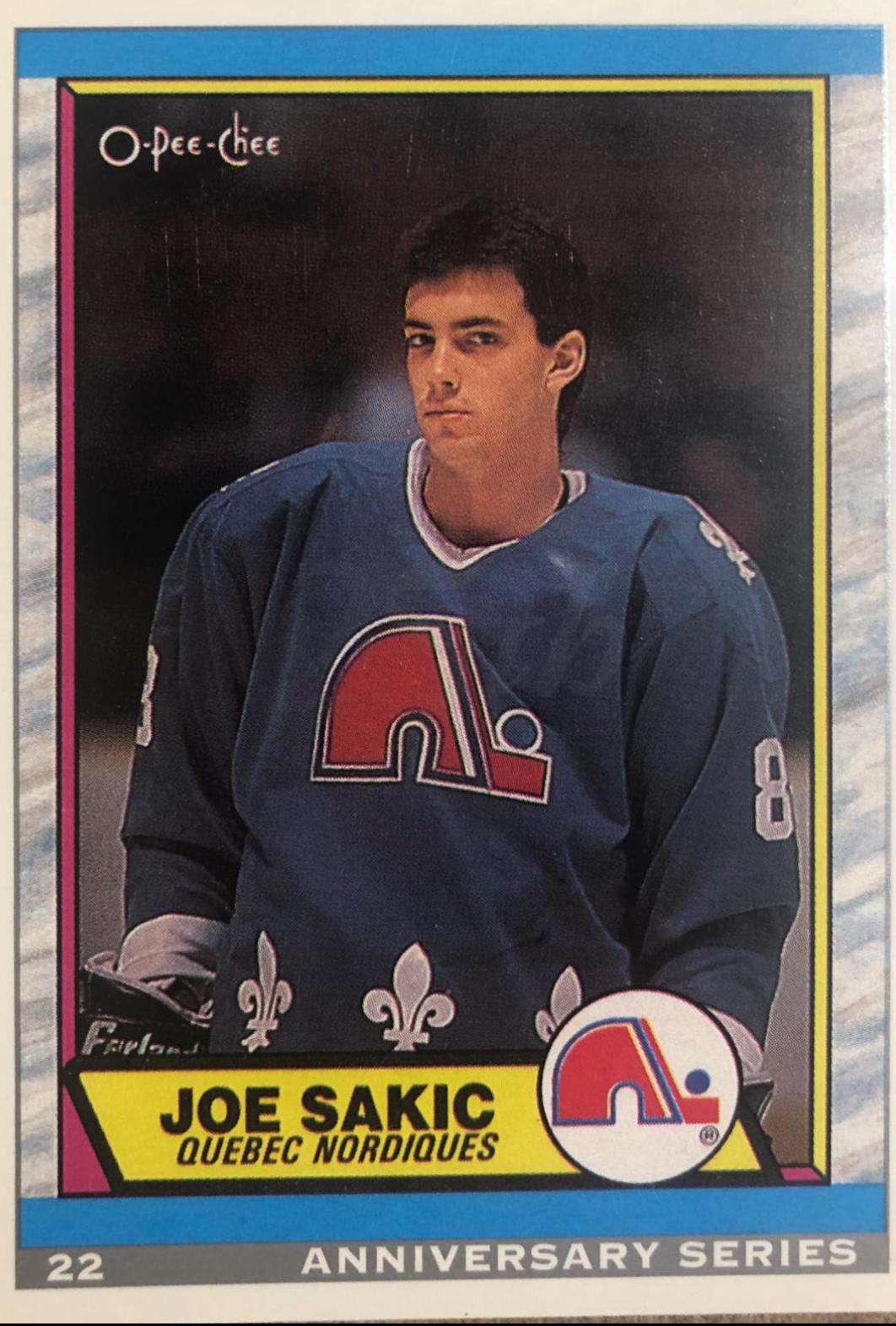 Joe Sakic #22 Hockey Cards 1992 O-Pee-Chee 25th Anniversary Inserts