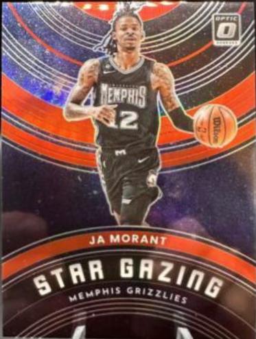 Ja Morant [Red] #4 Basketball Cards 2022 Panini Donruss Optic Star Gazing