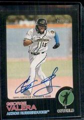 George Valera [Black] #ROA-GV Baseball Cards 2022 Topps Heritage Minor League Real One Autographs Prices