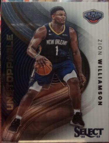 Zion Williamson [Silver] #8 Basketball Cards 2022 Panini Select Unstoppable