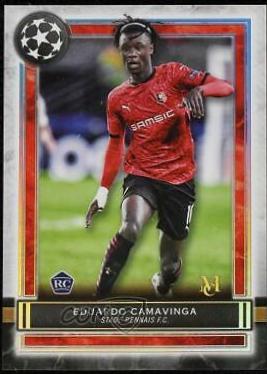 Eduardo Camavinga #47 Soccer Cards 2020 Topps Museum Collection UEFA Champions League