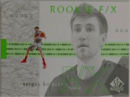 Sergey Karasev 2001 SP Rookie FX Film #95 Basketball Cards 2013 SP Authentic