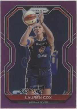 Lauren Cox [Purple Prizm] #1 Basketball Cards 2021 Panini Prizm WNBA