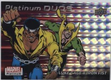 Luke Cage / Iron Fist #PD7 Marvel 2023 Upper Deck Platinum Duos