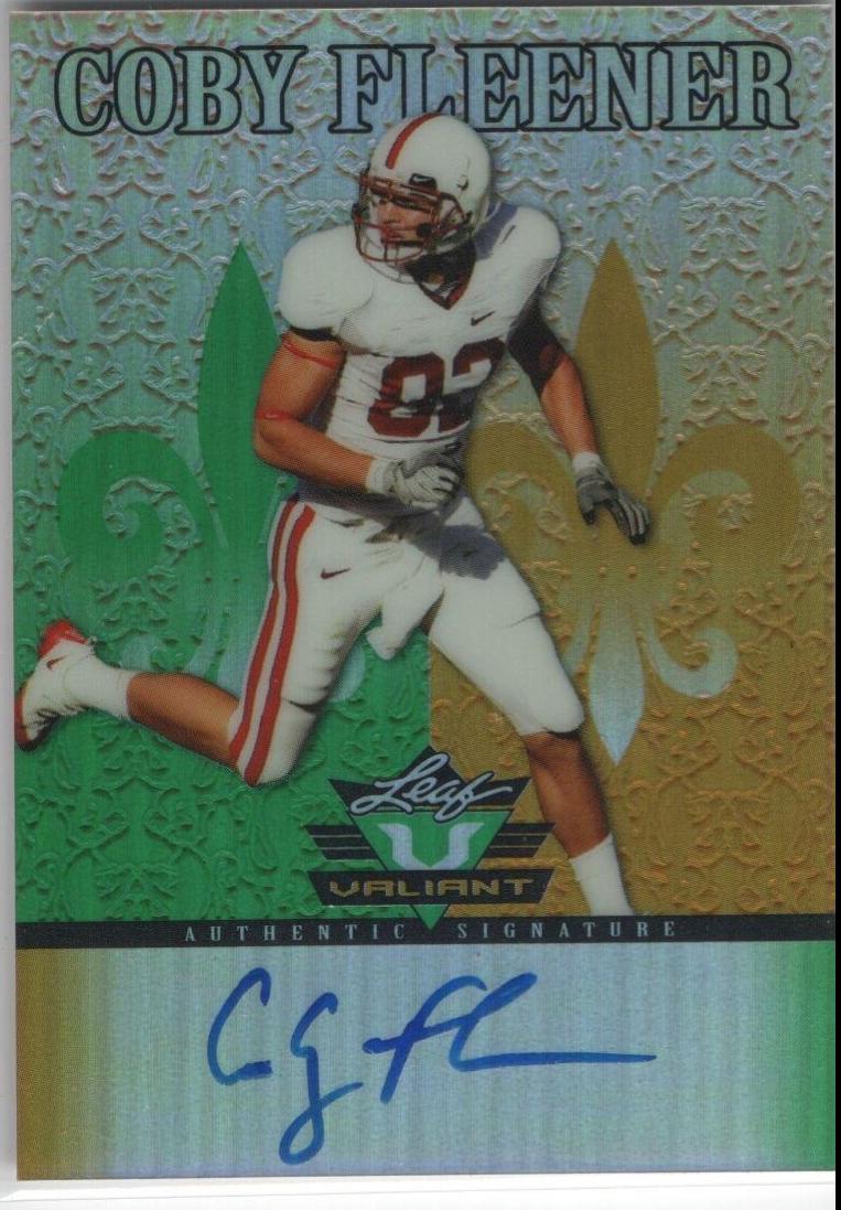 Coby Fleener [Autograph] #CF1 Football Cards 2012 Leaf Valiant