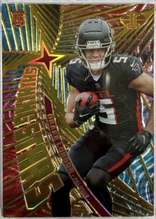 Drake London [Gold] #SS-15 Football Cards 2022 Panini Illusions Shining Stars