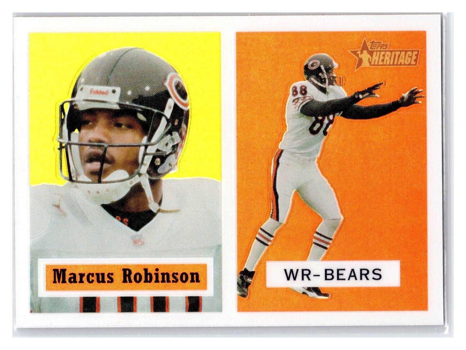 Marcus Robinson [Retrofractor] #18 Football Cards 2002 Topps Heritage