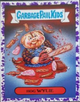 Hog WYLIE [Purple] #10b Garbage Pail Kids Revenge of the Horror-ible