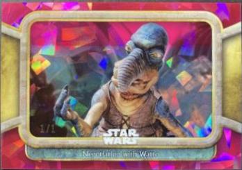 Negotiating with Watto #33 Star Wars 2024 Topps Chrome Sapphire