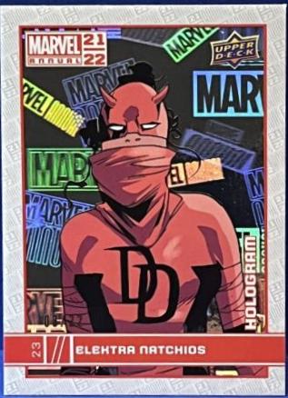 Elektra Natchios [Hologram] #23 Marvel 2021 Upper Deck Annual