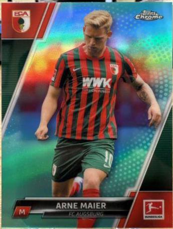 Arne Maier [Aqua Bubble] #1 Soccer Cards 2021 Topps Chrome Bundesliga