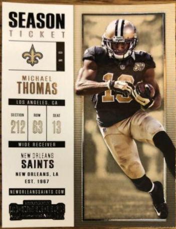 Michael Thomas #9 Football Cards 2017 Panini Contenders