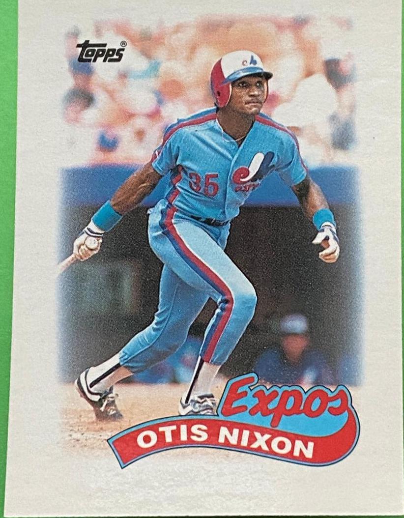 Otis Nixon #23 Baseball Cards 1989 Topps Mini League Leaders