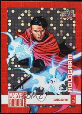 Wiccan [Hologram] #80 Marvel 2020 Upper Deck Annual